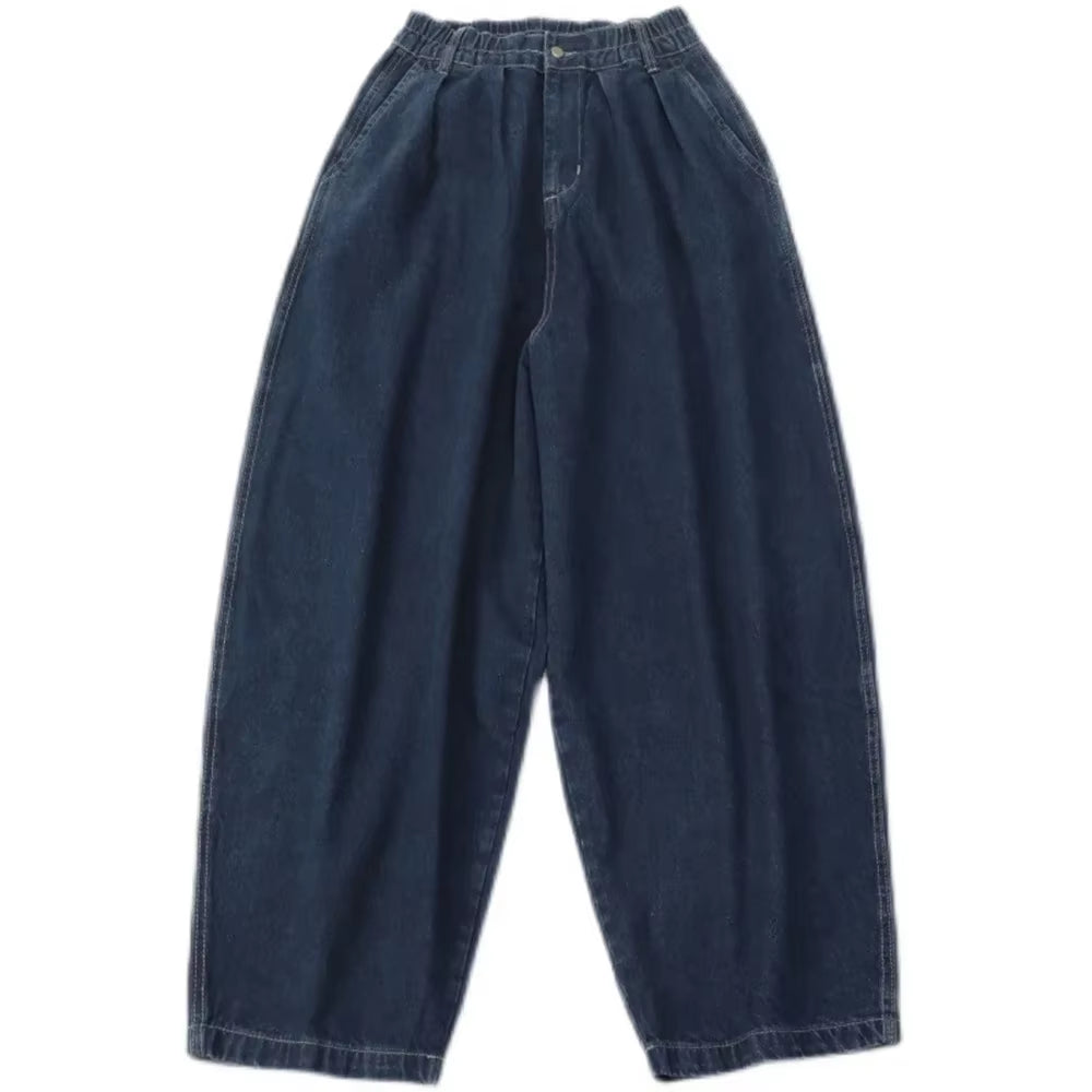 Straight Jeans Men Blue Loose Denim Trousers Neutral Y2K Jean Streetwear Casual Wide Jeans Mans Women Pants Men Baggy Men Jeans