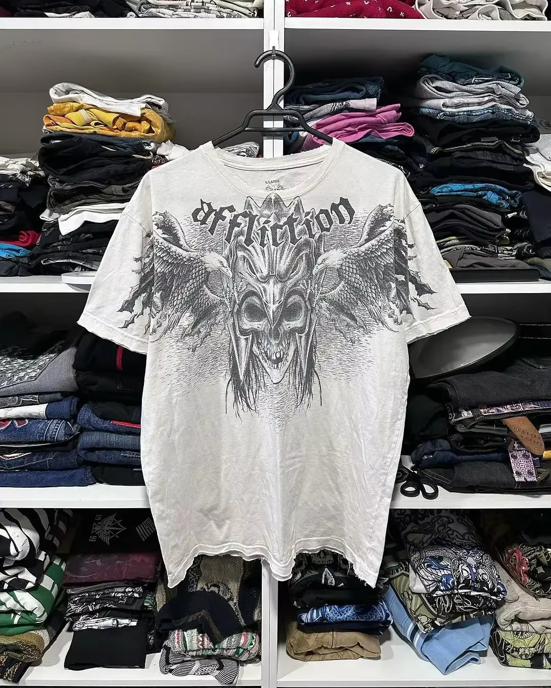 2000S T Shirt Summer New Hip Hop Red round Neck Oversized Long Sleeved T Shirt Men Women Casual Gothic Clothing Tops Streetwear