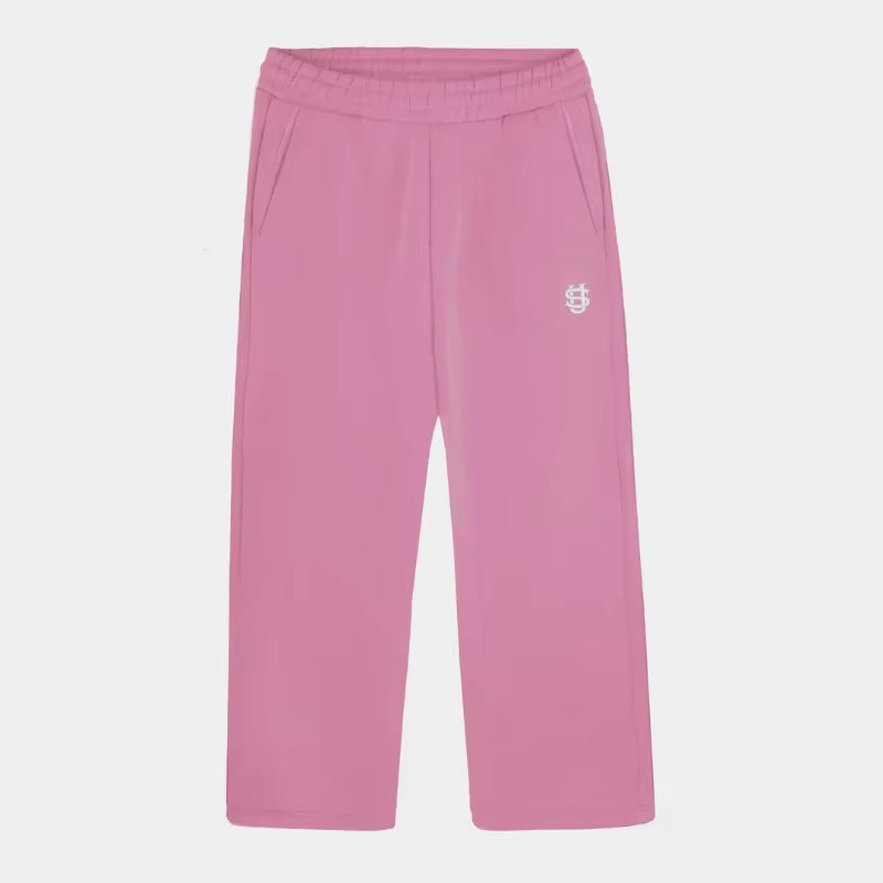 2025 Fashion Embroidery Casual Slim Pants Y2K Street Wearing Solid Color Sport Pants Men and Women Couple Straight Leg Pants Hot